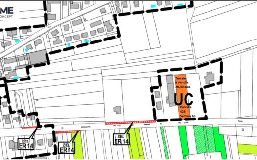 Terrain constructible 20,30 ares à Sélestat